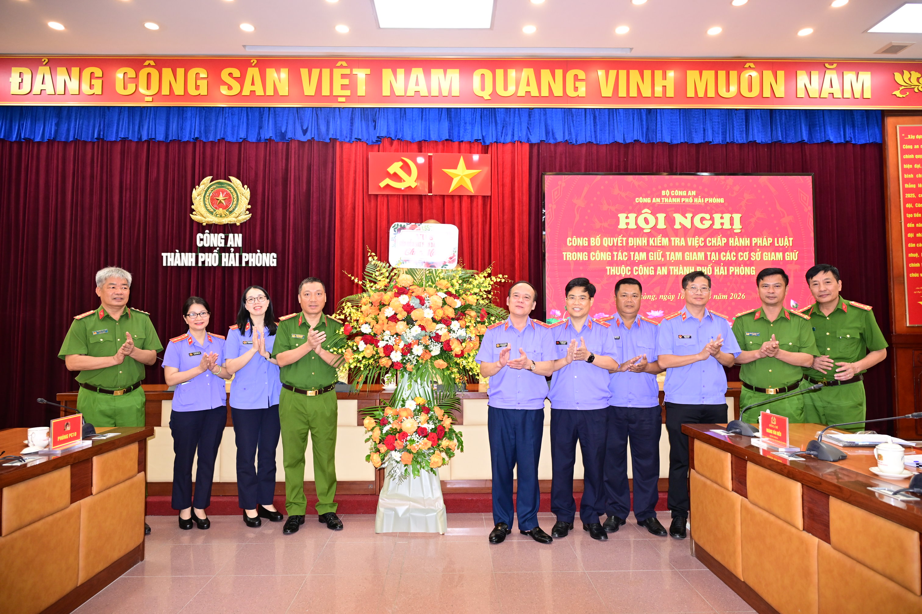 Viện Kiểm sát nhân dân tối cao kiểm tra, hướng dẫn việc chấp hành pháp luật trong công tác tạm giữ, tạm giam tại các cơ sở giam giữ trong CATP Hải Phòng
